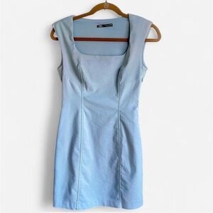 Zara Light Blue Mini Dress